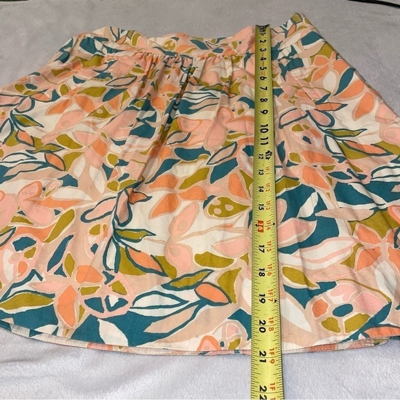 Vintage J Crew floral drop waist skirt pink peach teal, Jenna Lyons - Picture 9 of 13